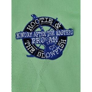 Hootie and The Blow Fish Monday After The Masters Golf Polo Zip Green XL